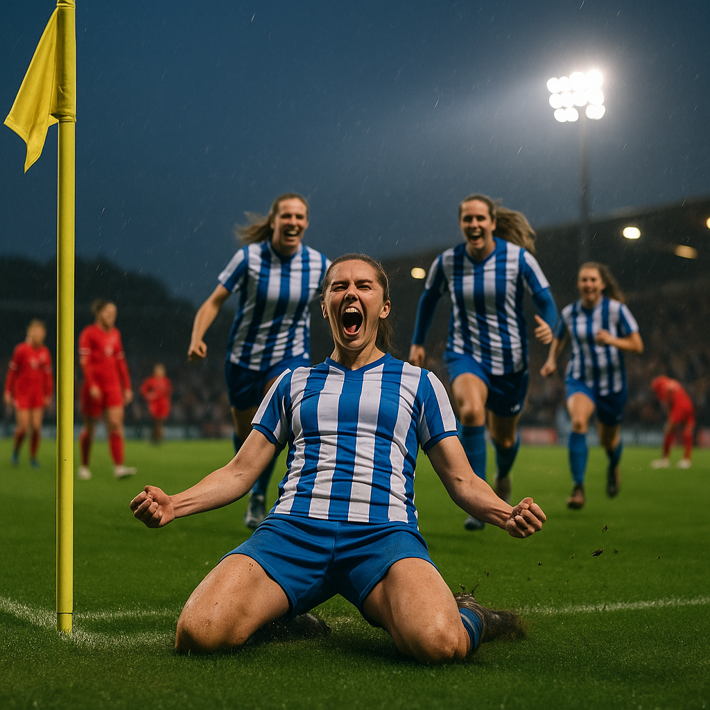 Brighton qadınları dramatik 3:2 yarımfinal qələbəsindən sonra Wembley finalına yüksəlir